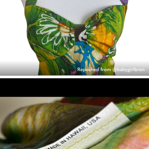 Jams world small halter top women’s tropical Hawaii shirt - Picture 9 of 9